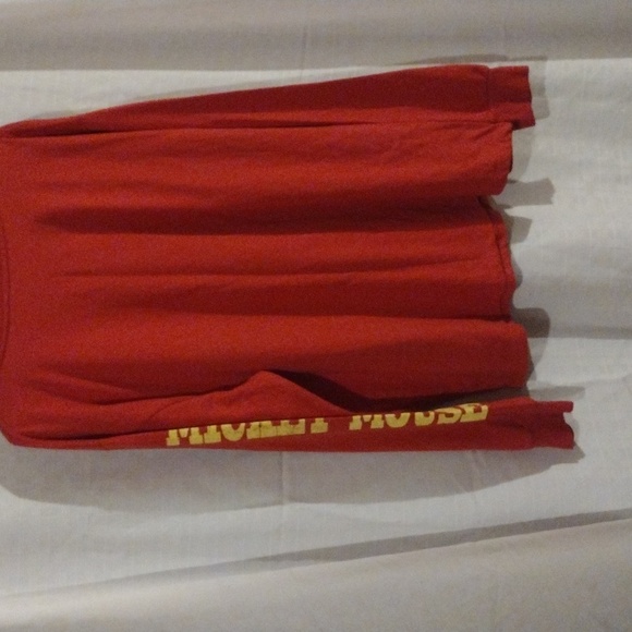 2X red long sleeve Mickey Mouse tee shirt - Picture 5 of 5